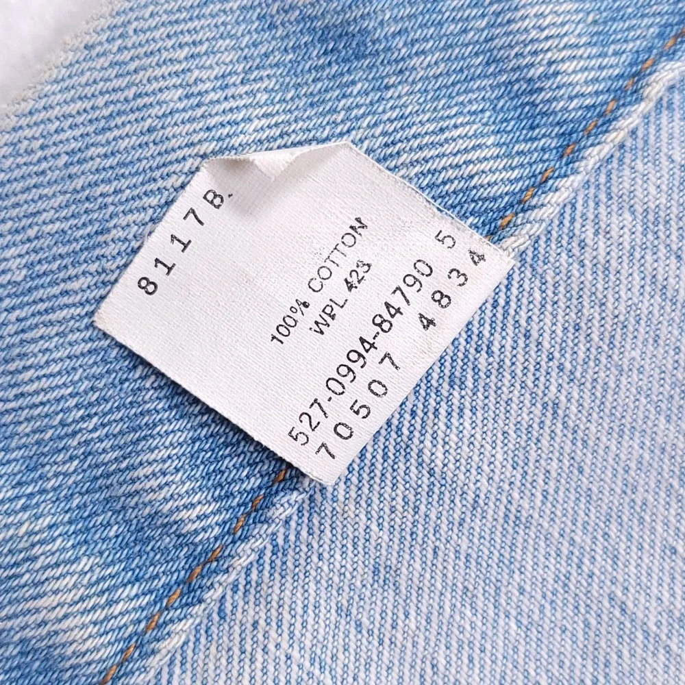 Levis 70507-4834 Denim Trucker Jacket Mens XL Light Wash Made in USA Vintage 90s